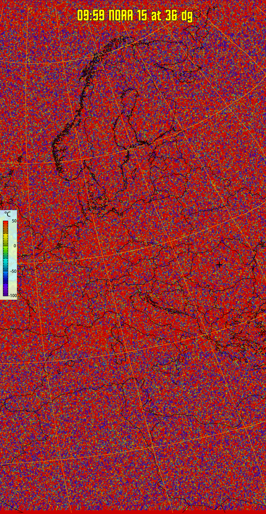 therm:
Produces a false colour image from NOAA APT images based on temperature.
Provides a good way of visualising cloud temperatures.