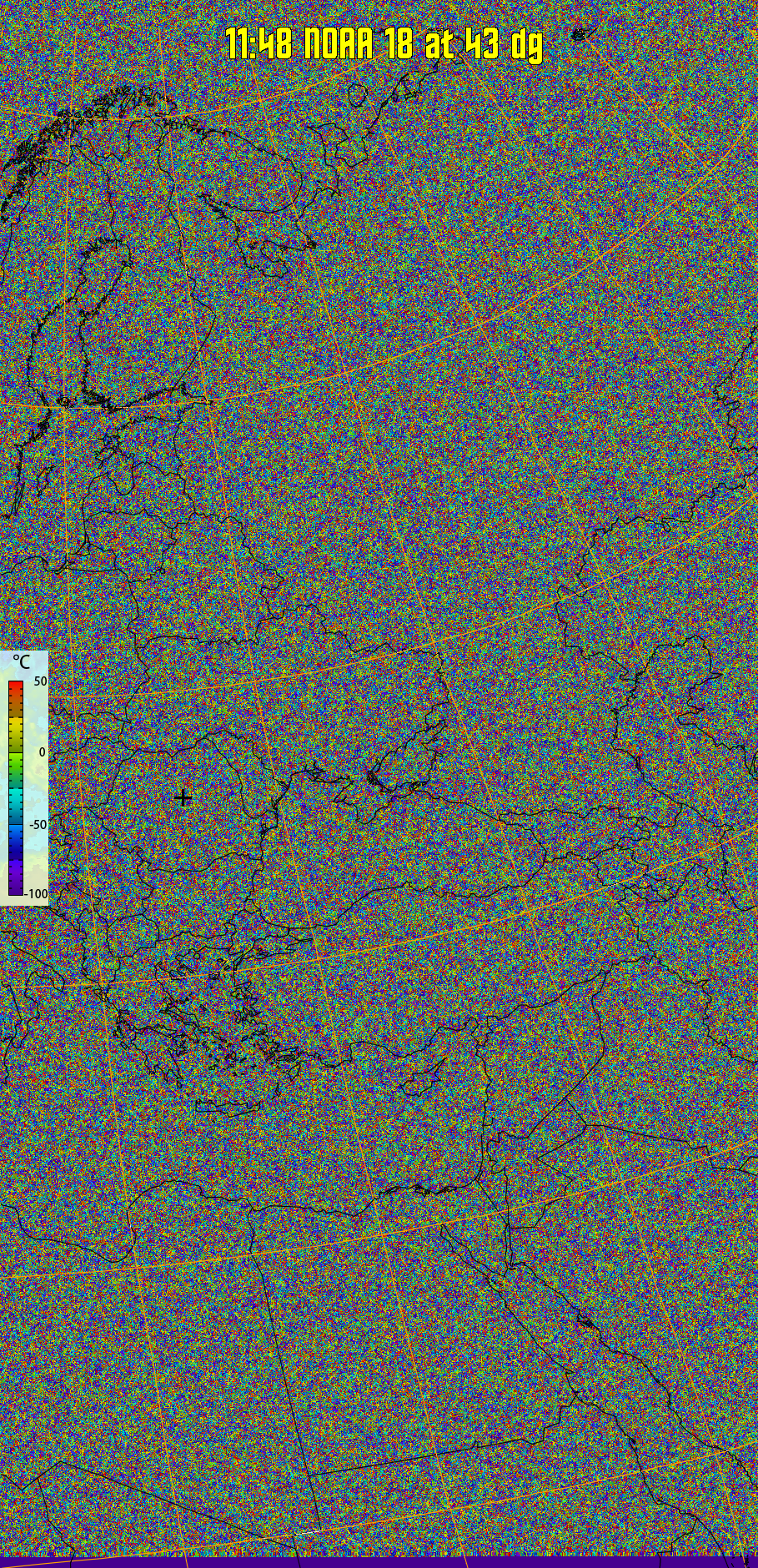 therm:
Produces a false colour image from NOAA APT images based on temperature.
Provides a good way of visualising cloud temperatures.