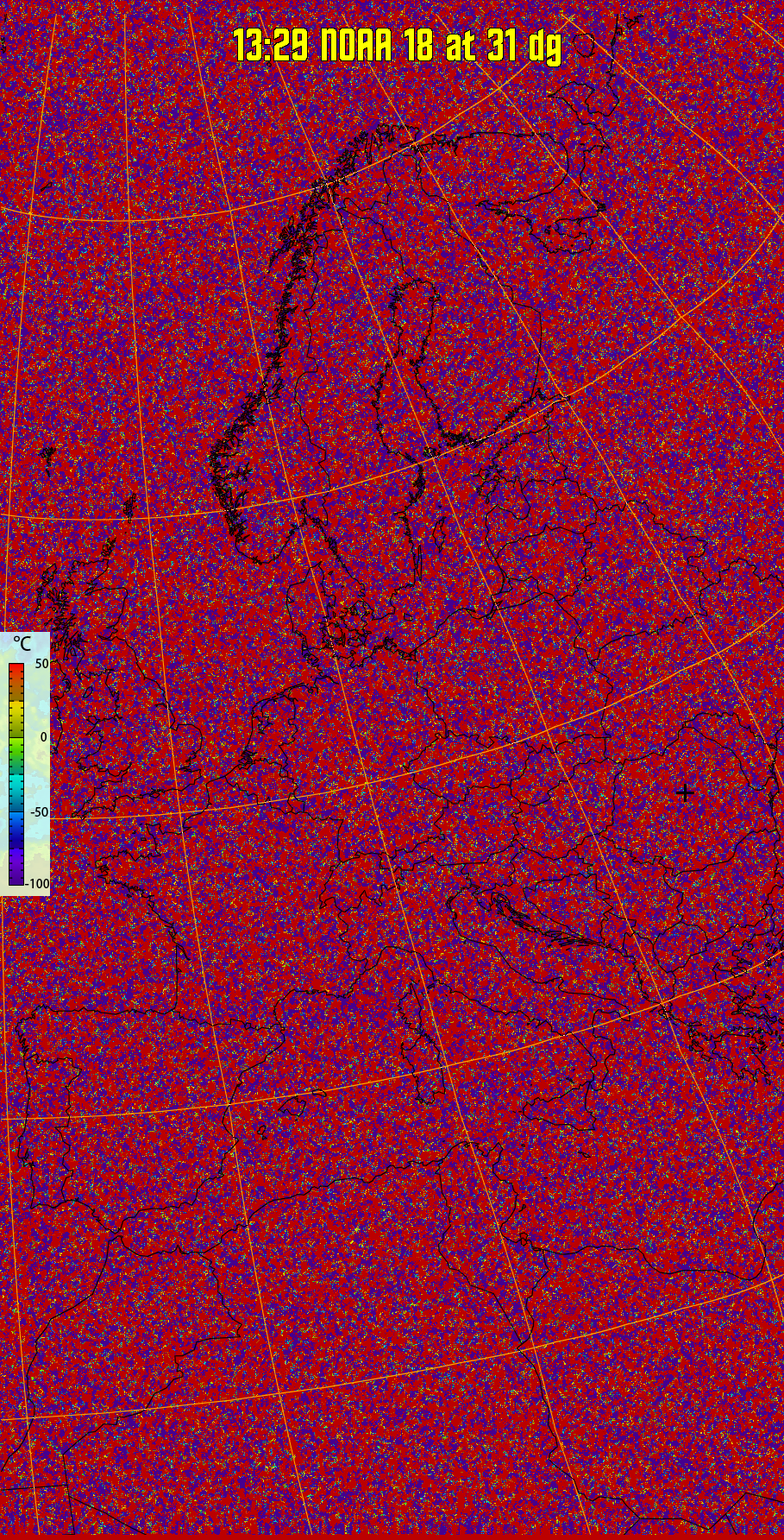 therm:
Produces a false colour image from NOAA APT images based on temperature.
Provides a good way of visualising cloud temperatures.