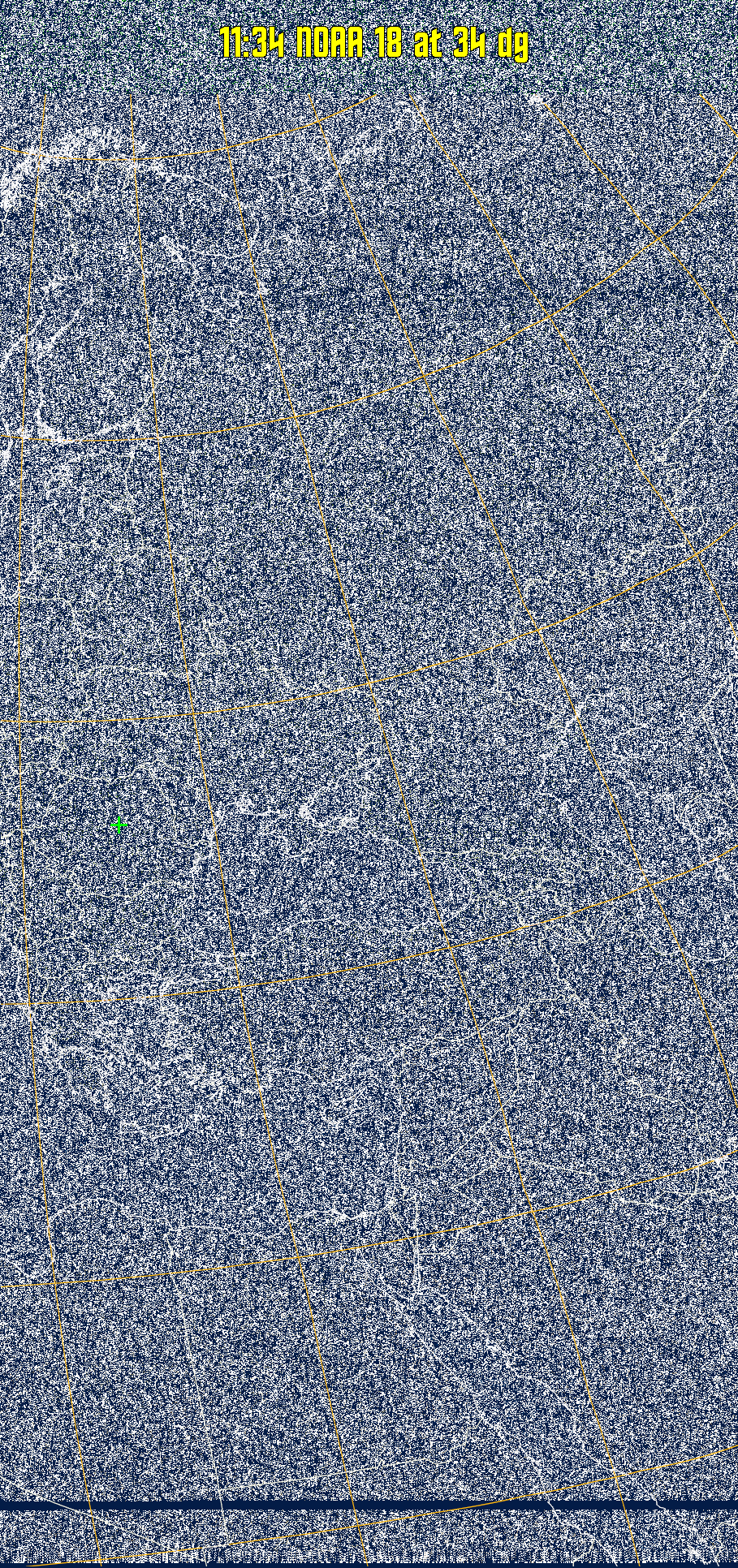 MSA:
Multispectral analysis. Uses a NOAA channel 2-4 image and determines which
regions are most likely to be cloud, land, or sea based on an analysis of the two
images. Produces a vivid false-coloured image as a result.
Note that perfect colouring is difficult to obtain, especially
with low illumination angles.