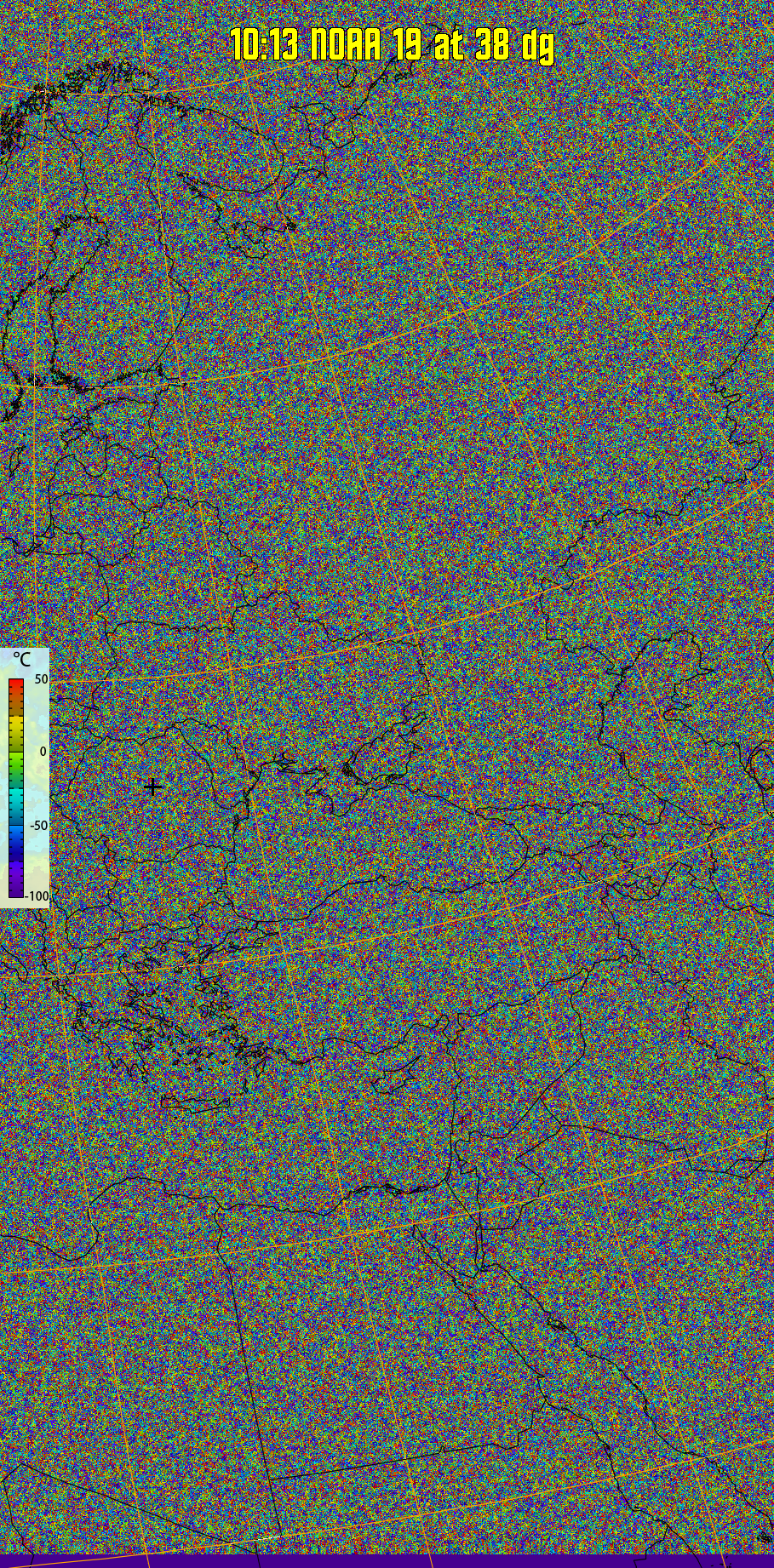 therm:
Produces a false colour image from NOAA APT images based on temperature.
Provides a good way of visualising cloud temperatures.