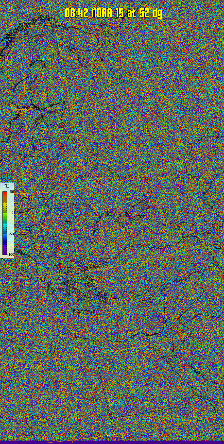 therm:
Produces a false colour image from NOAA APT images based on temperature.
Provides a good way of visualising cloud temperatures.