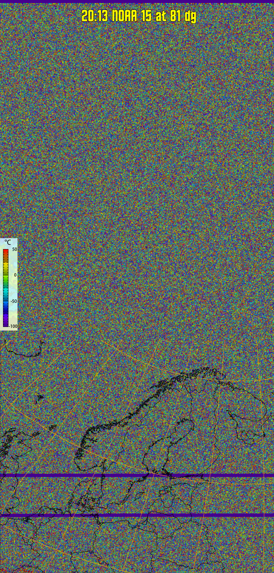 therm:
Produces a false colour image from NOAA APT images based on temperature.
Provides a good way of visualising cloud temperatures.