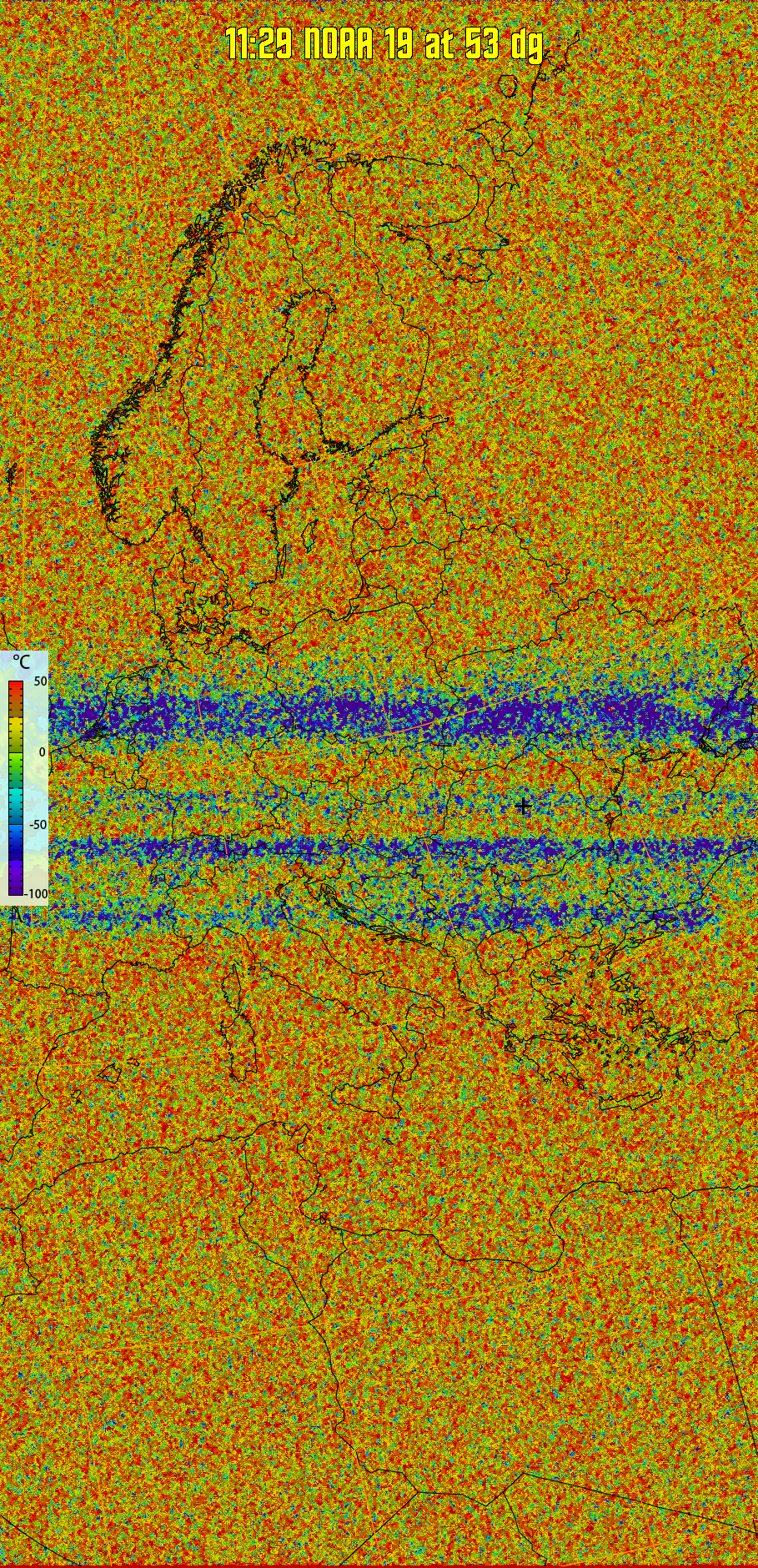 therm:
Produces a false colour image from NOAA APT images based on temperature.
Provides a good way of visualising cloud temperatures.