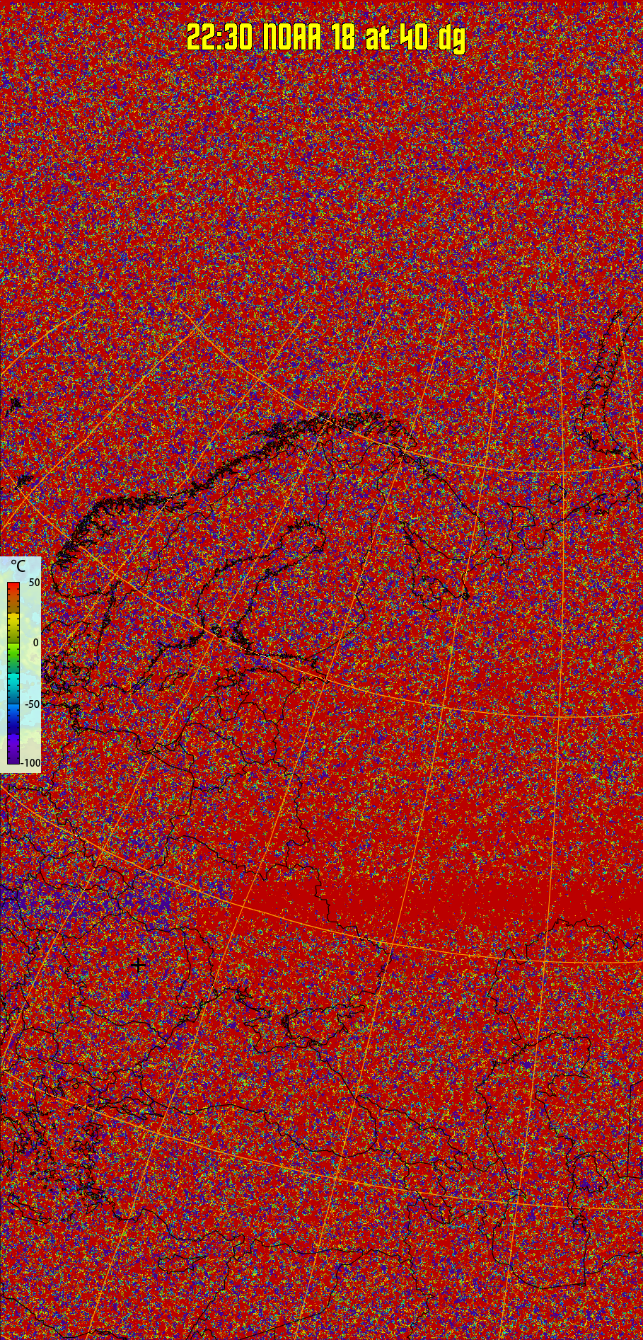 therm:
Produces a false colour image from NOAA APT images based on temperature.
Provides a good way of visualising cloud temperatures.