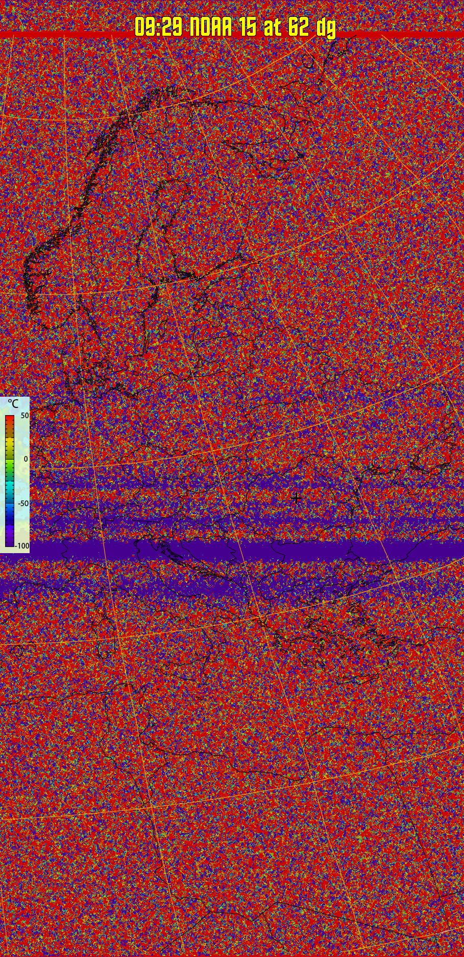 therm:
Produces a false colour image from NOAA APT images based on temperature.
Provides a good way of visualising cloud temperatures.