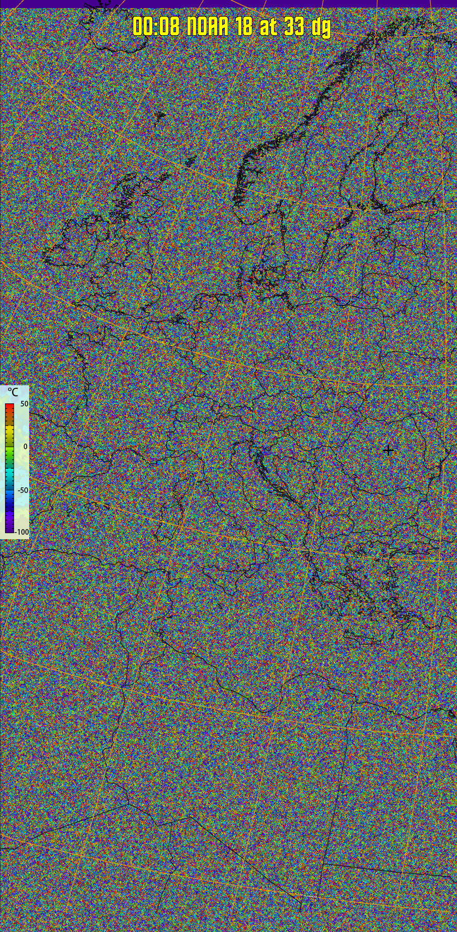 therm:
Produces a false colour image from NOAA APT images based on temperature.
Provides a good way of visualising cloud temperatures.