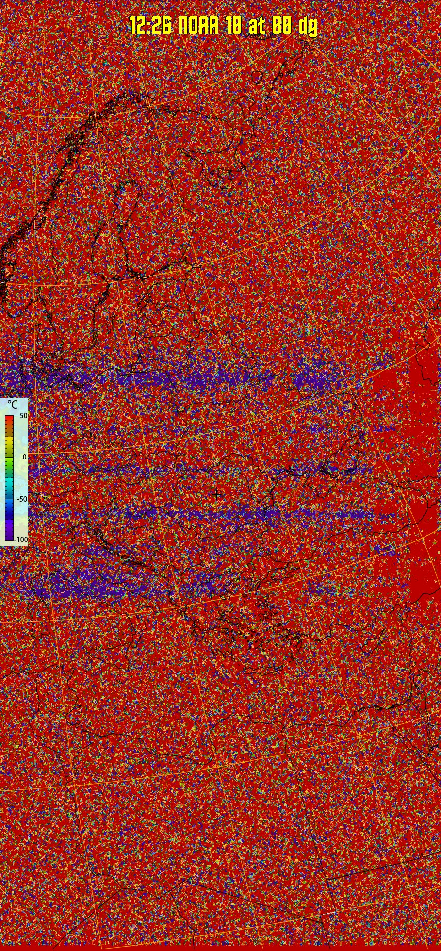 therm:
Produces a false colour image from NOAA APT images based on temperature.
Provides a good way of visualising cloud temperatures.