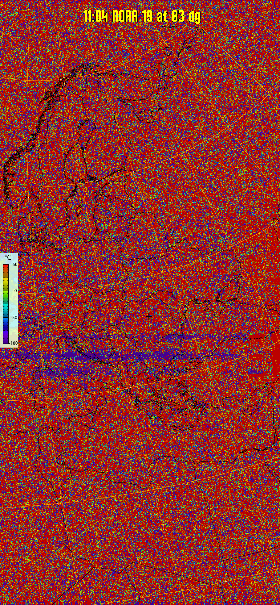 therm:
Produces a false colour image from NOAA APT images based on temperature.
Provides a good way of visualising cloud temperatures.